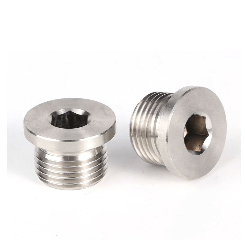 Lumalaban sa kaagnasan na hindi kinakalawang na asero pipe plugs na may mga male npt thread