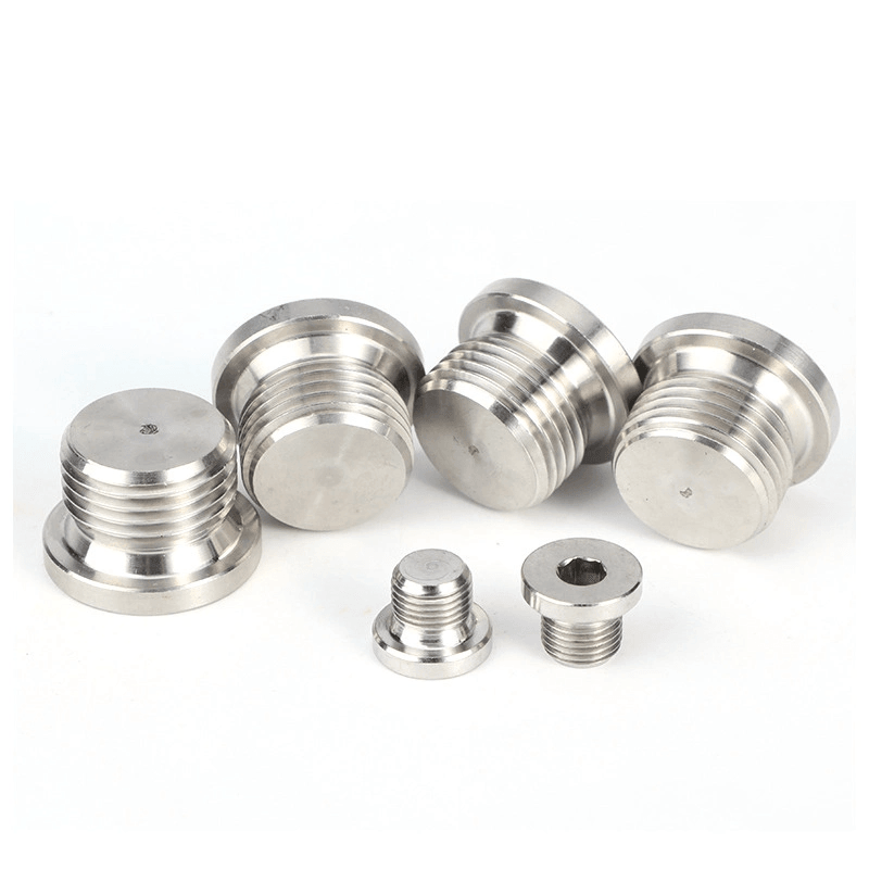 Lumalaban sa kaagnasan na hindi kinakalawang na asero pipe plugs na may mga male npt thread