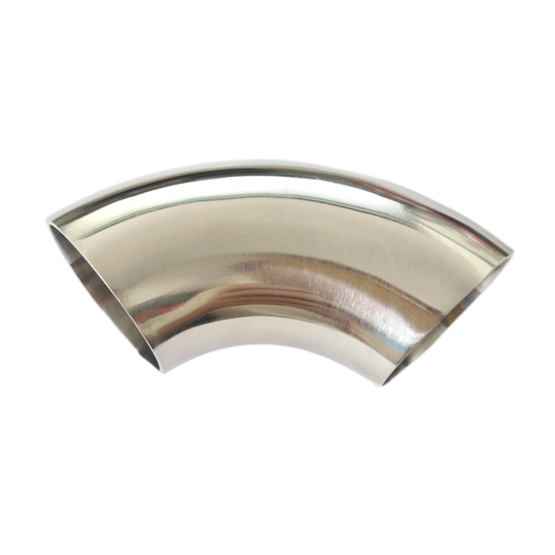 Hindi kinakalawang na asero na puwit na hinang brushed 90 ° maikling radius (SR) tube bends