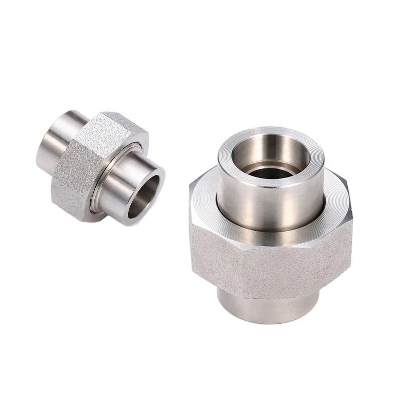 Mababang presyon na hindi kinakalawang na asero unyon na may mga fittings na may pipe na may sinulid na pipe