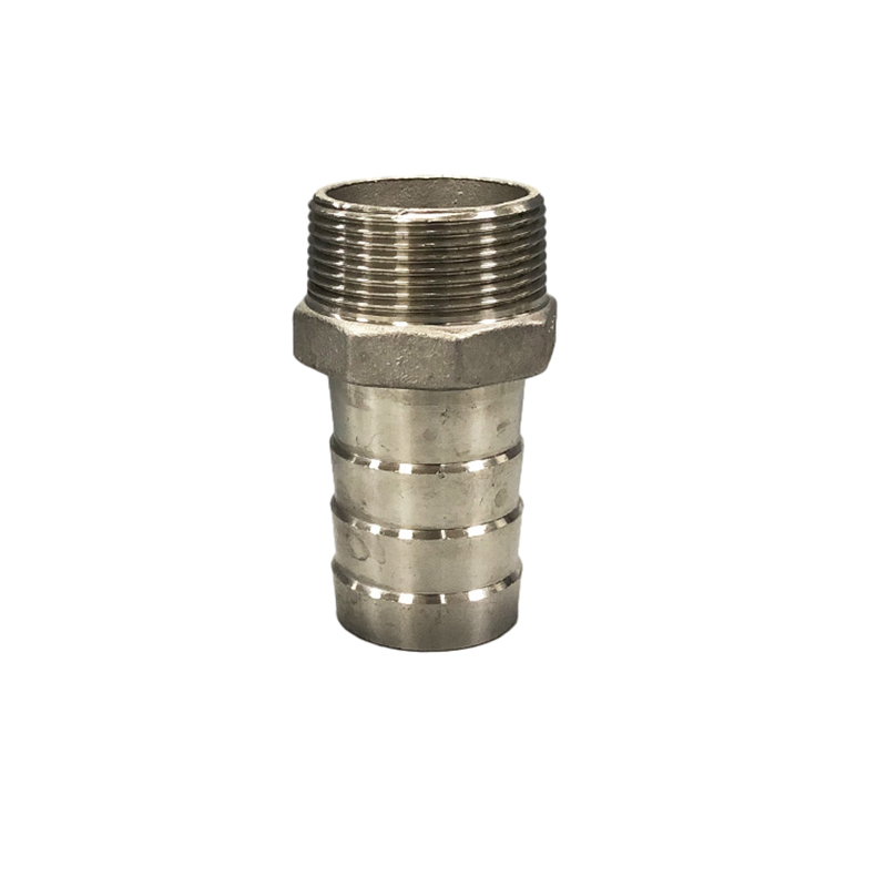 Hose barbed nipple threaded 304 hindi kinakalawang na asero casting tube fittings