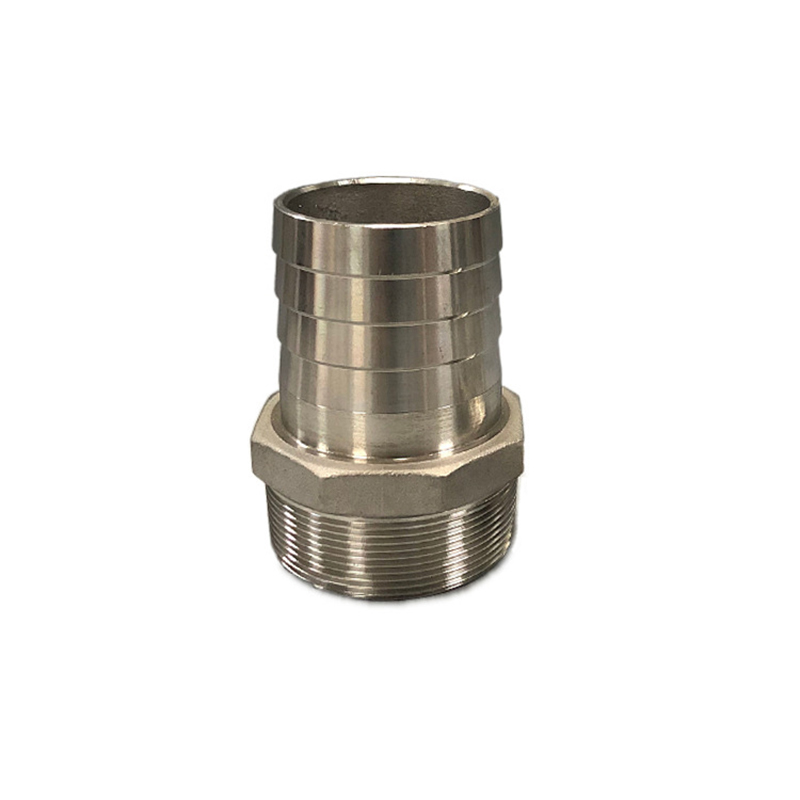 Hose barbed nipple threaded 304 hindi kinakalawang na asero casting tube fittings