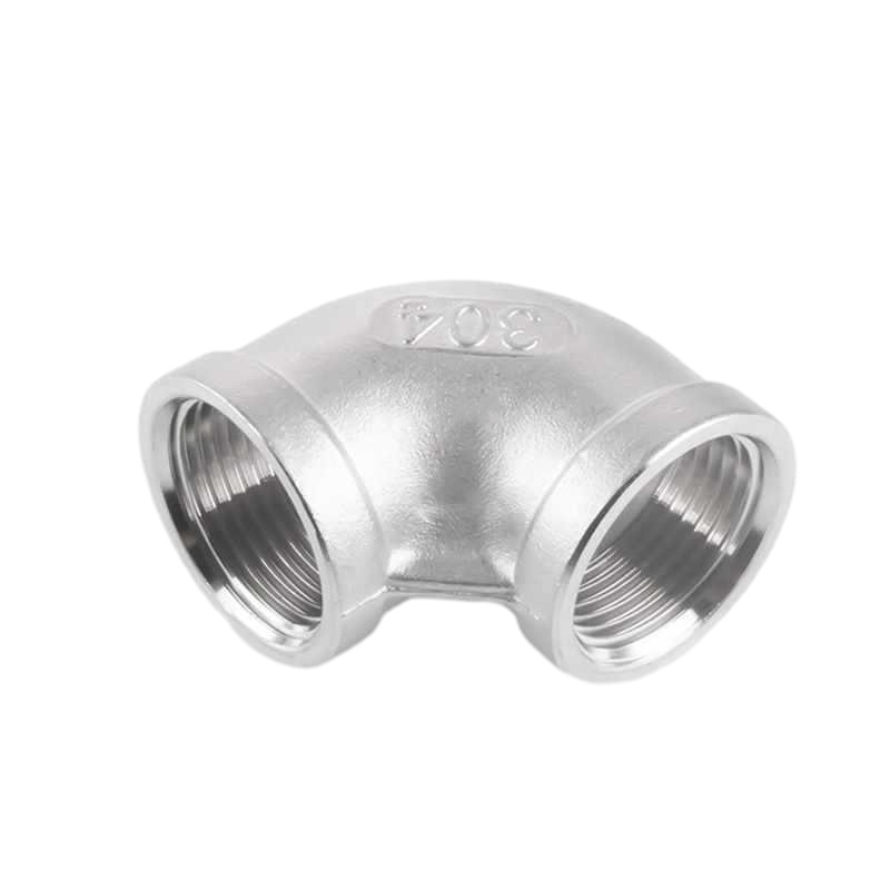150# SS Pipe Connector Threaded Fitting Street 90 ° degree elbow