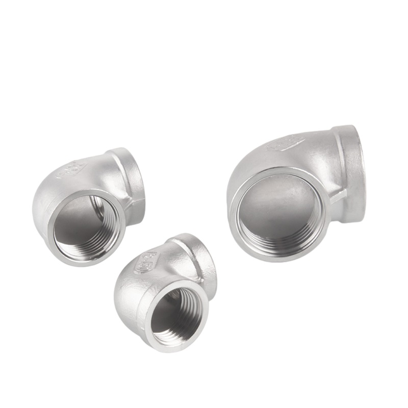 150# SS Pipe Connector Threaded Fitting Street 90 ° degree elbow