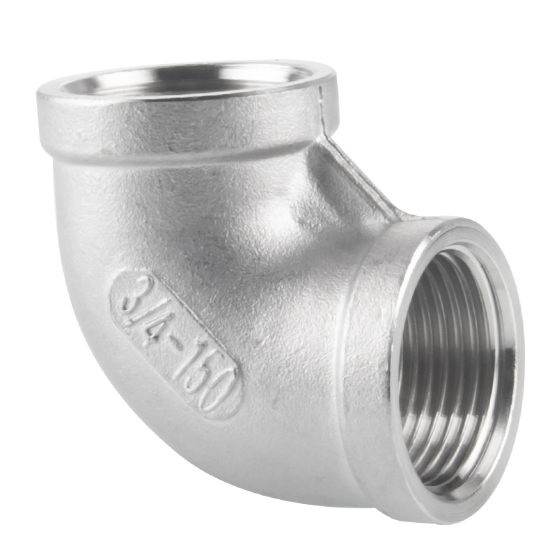 150# SS Pipe Connector Threaded Fitting Street 90 ° degree elbow