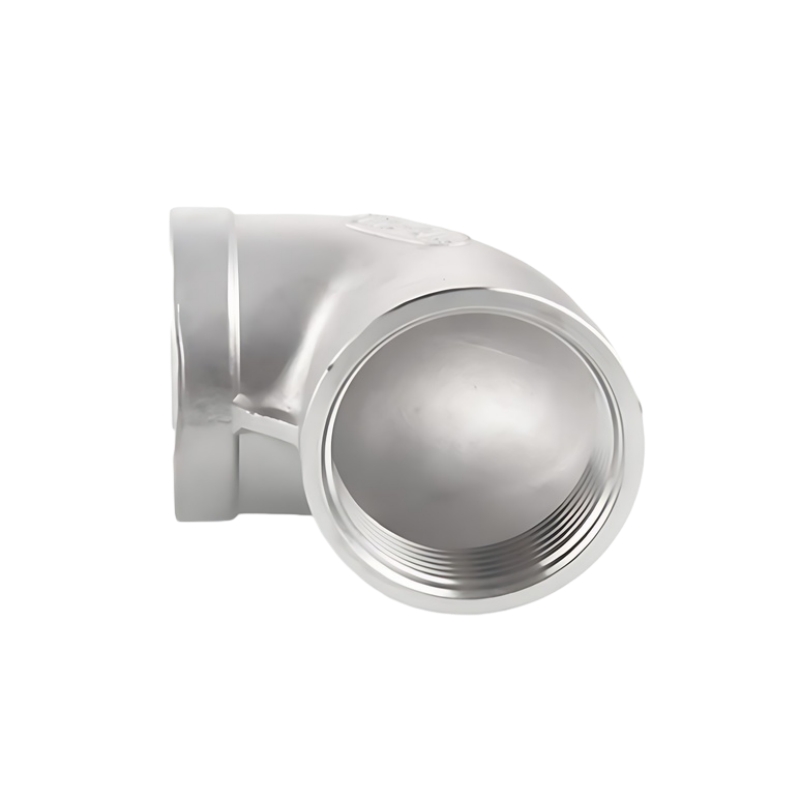 316L hindi kinakalawang na asero mainit na nilubog na may sinulid na 90 ° siko pipe fittings