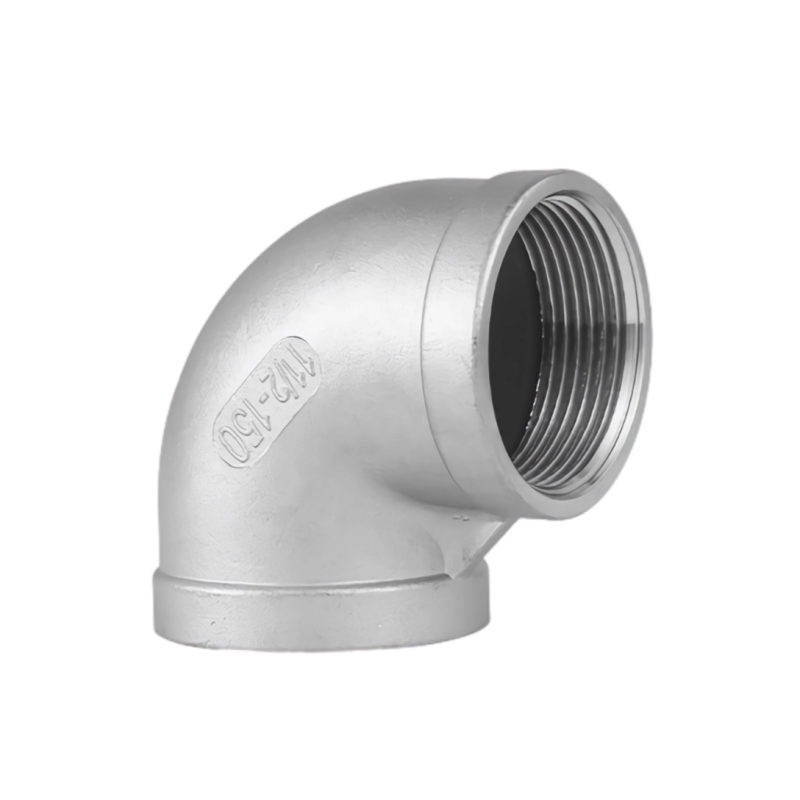 316L hindi kinakalawang na asero mainit na nilubog na may sinulid na 90 ° siko pipe fittings